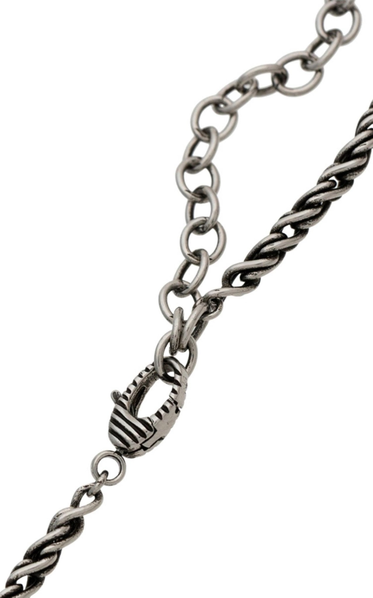 Gucci “GUCCY” Crystal Necklace in Silver - Runway Catalog