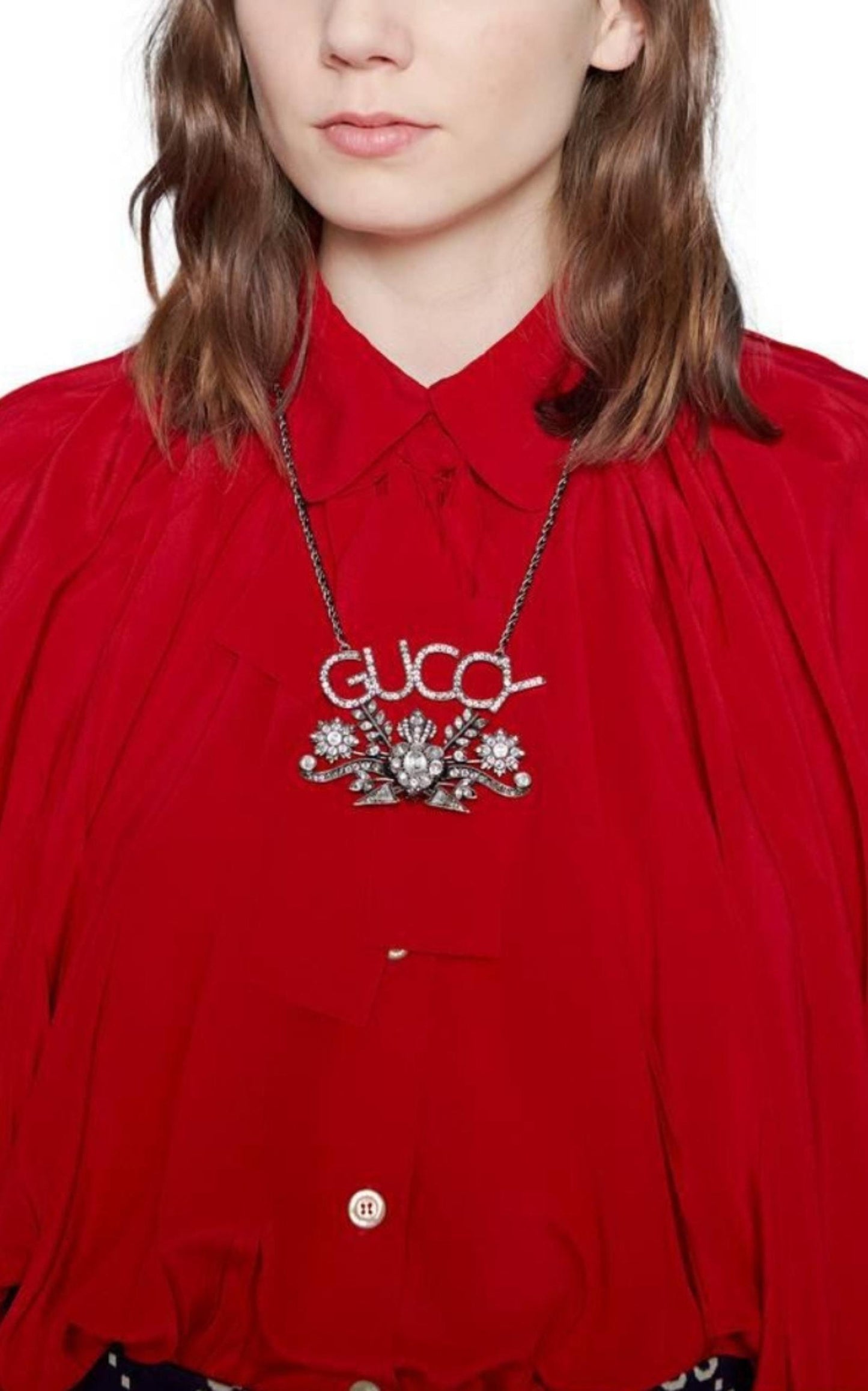 GUCCY Crystal Necklace Gucci