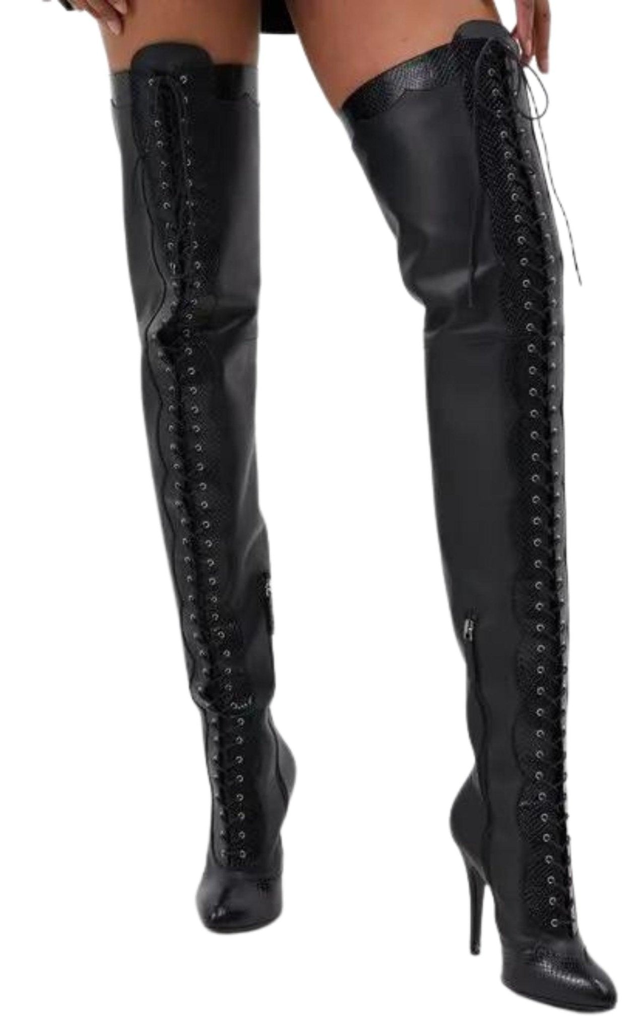 Gucci Harriet Leather Over The Knee Boots - Runway Catalog