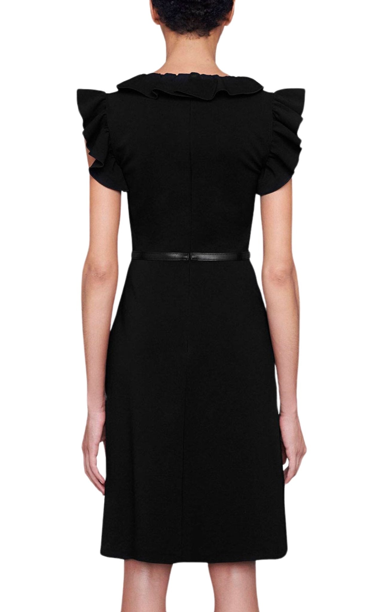 Gucci Horsebit Belted Ruffle Trim Mini Dress - Runway Catalog