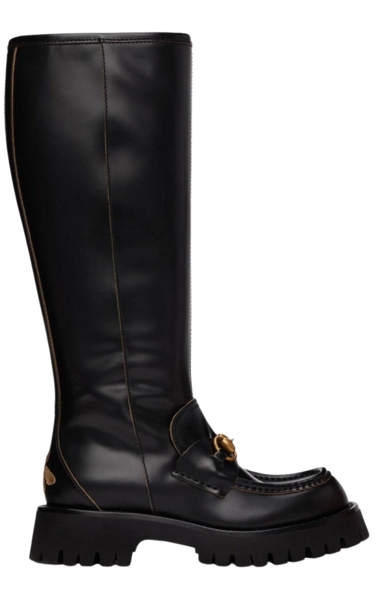 Gucci Horsebit Detail Knee - high Boots - Runway Catalog