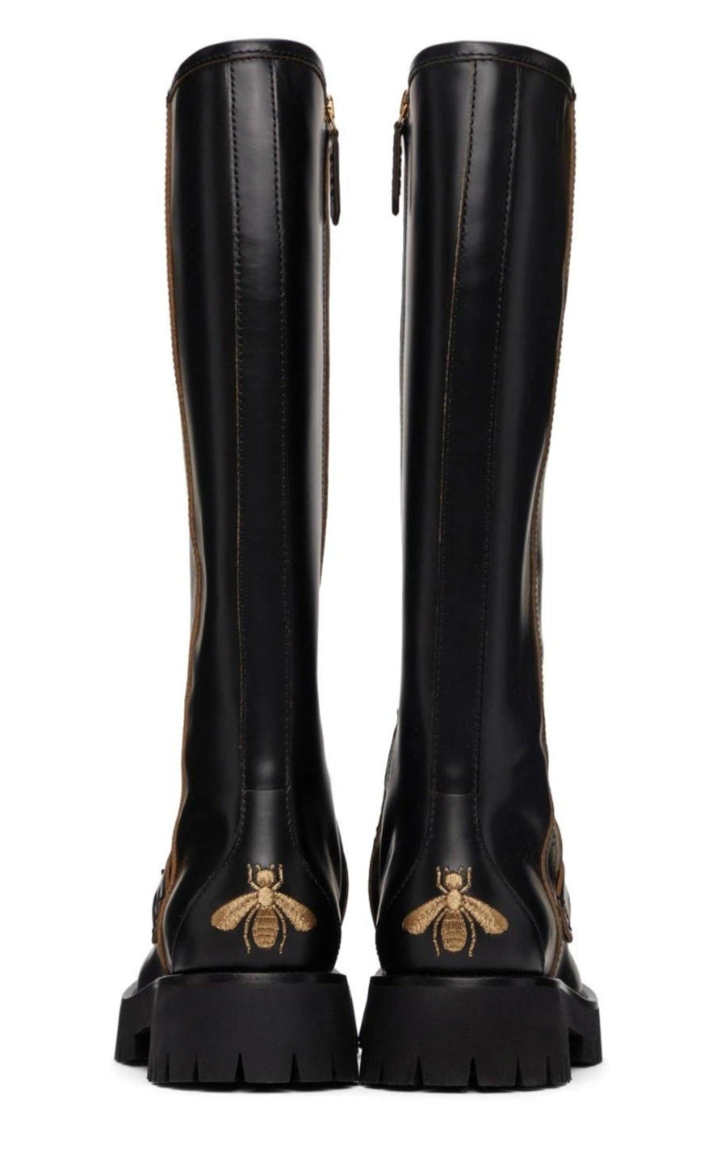 Horsebit Detail Knee-high Boots Gucci