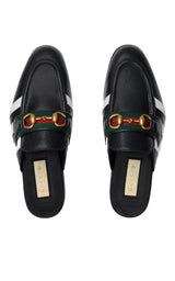 Horsebit x Adidas Leather Slipper in Black Gucci