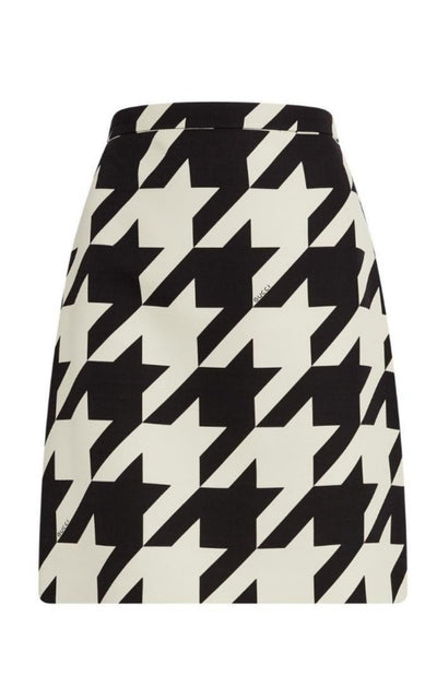Gucci Houndstooth Mini Skirt - Runway Catalog