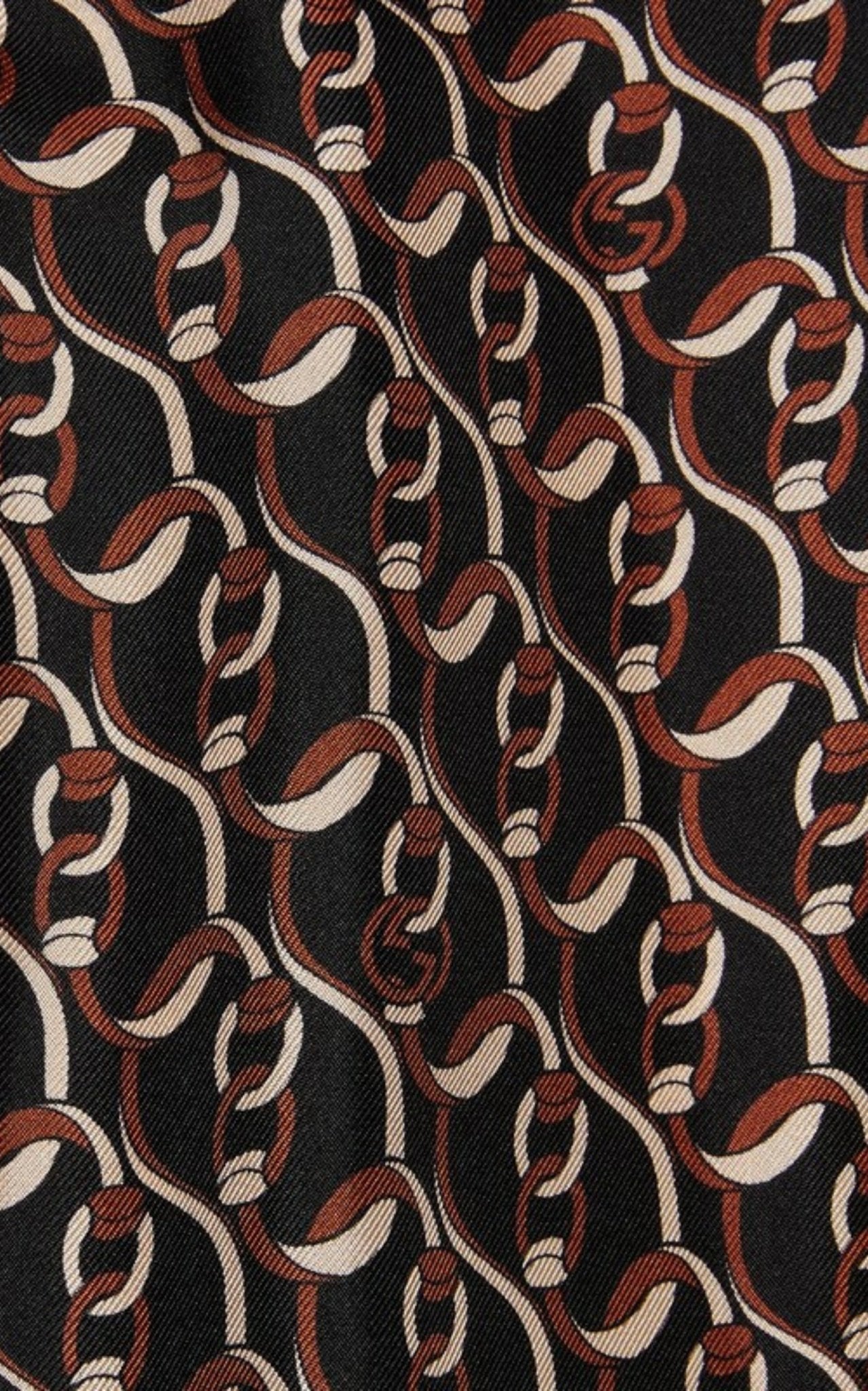 Gucci Interlocking G Chain Print Silk Dress - Runway Catalog