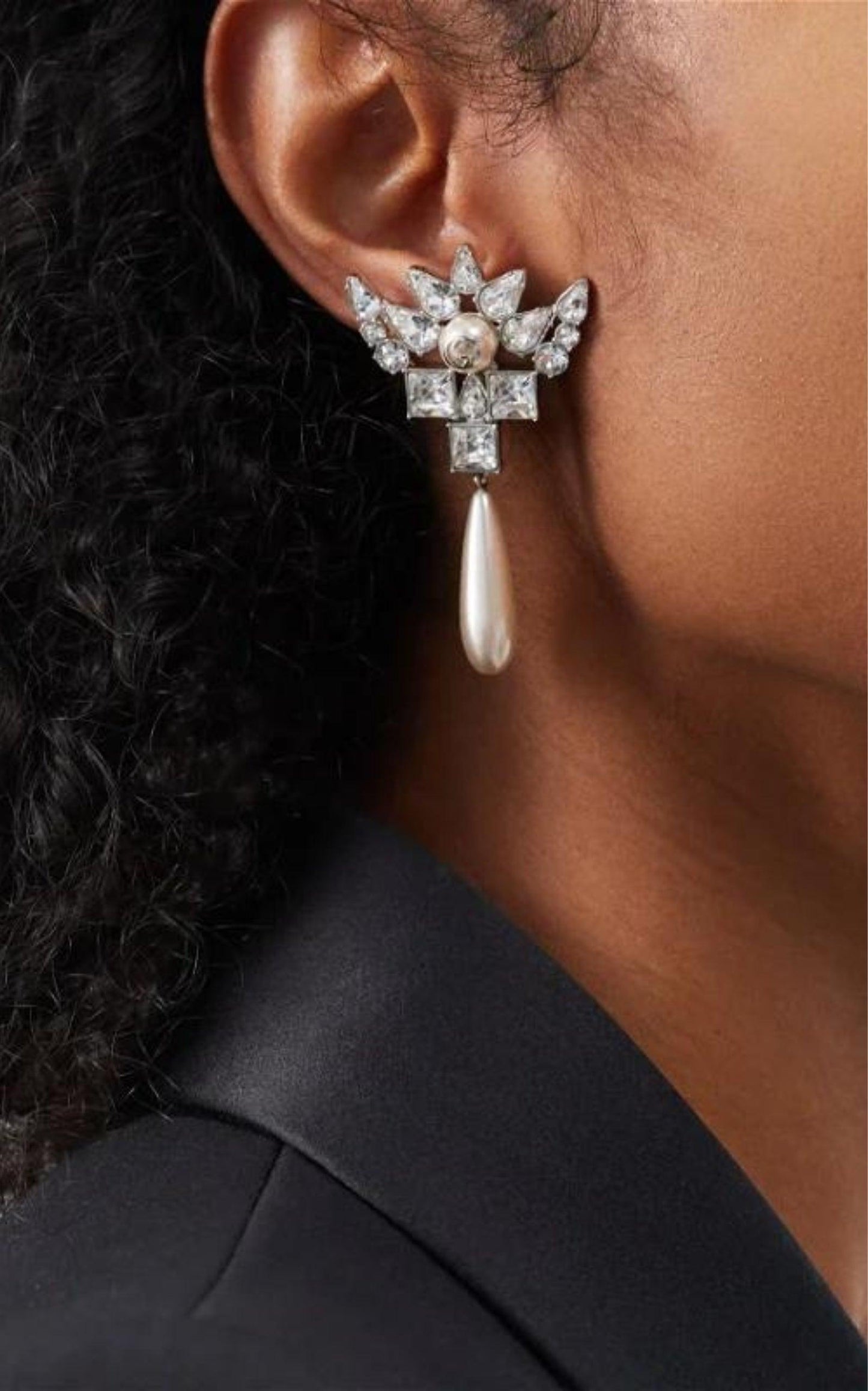 Interlocking G Crystal Earrings Gucci