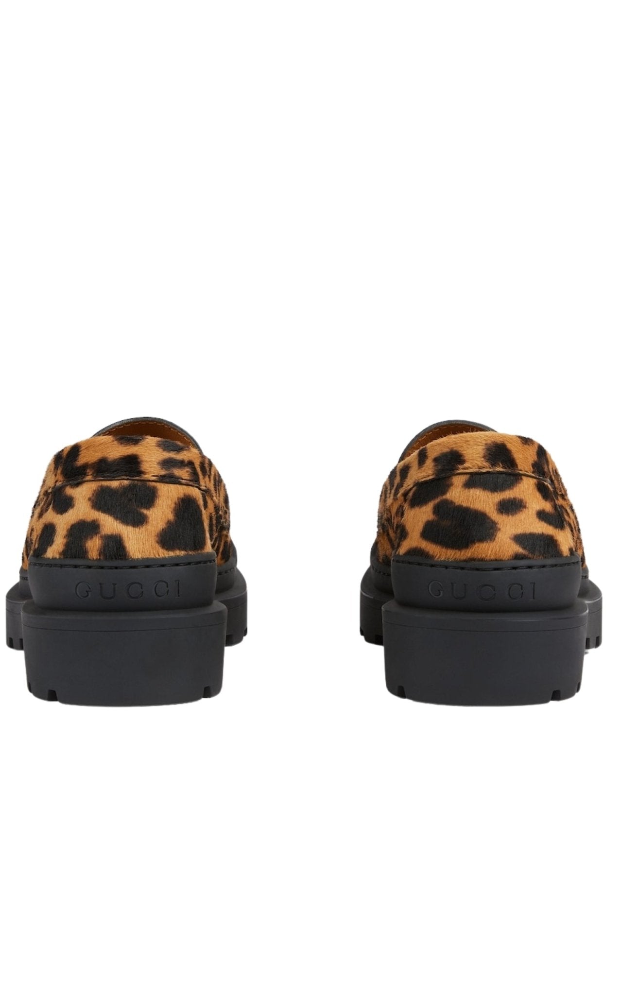 Gucci Interlocking G Leopard Print Leather Loafer - Runway Catalog