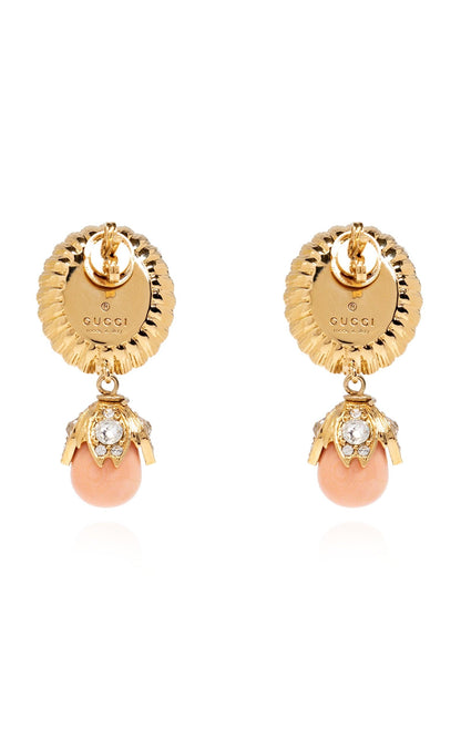 Gucci Interlocking G Pearl Earrings - Runway Catalog