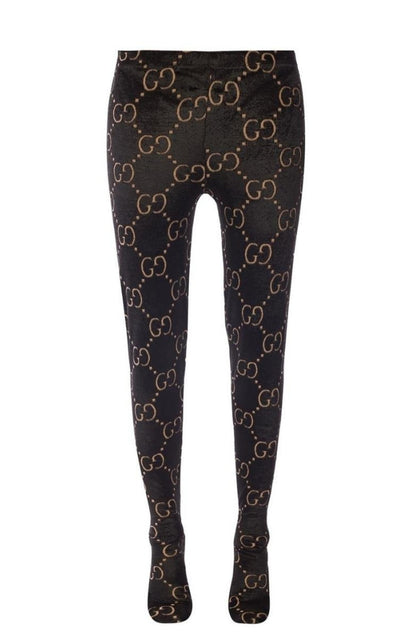 Gucci Jacquard Logo Wool Tights - Runway Catalog