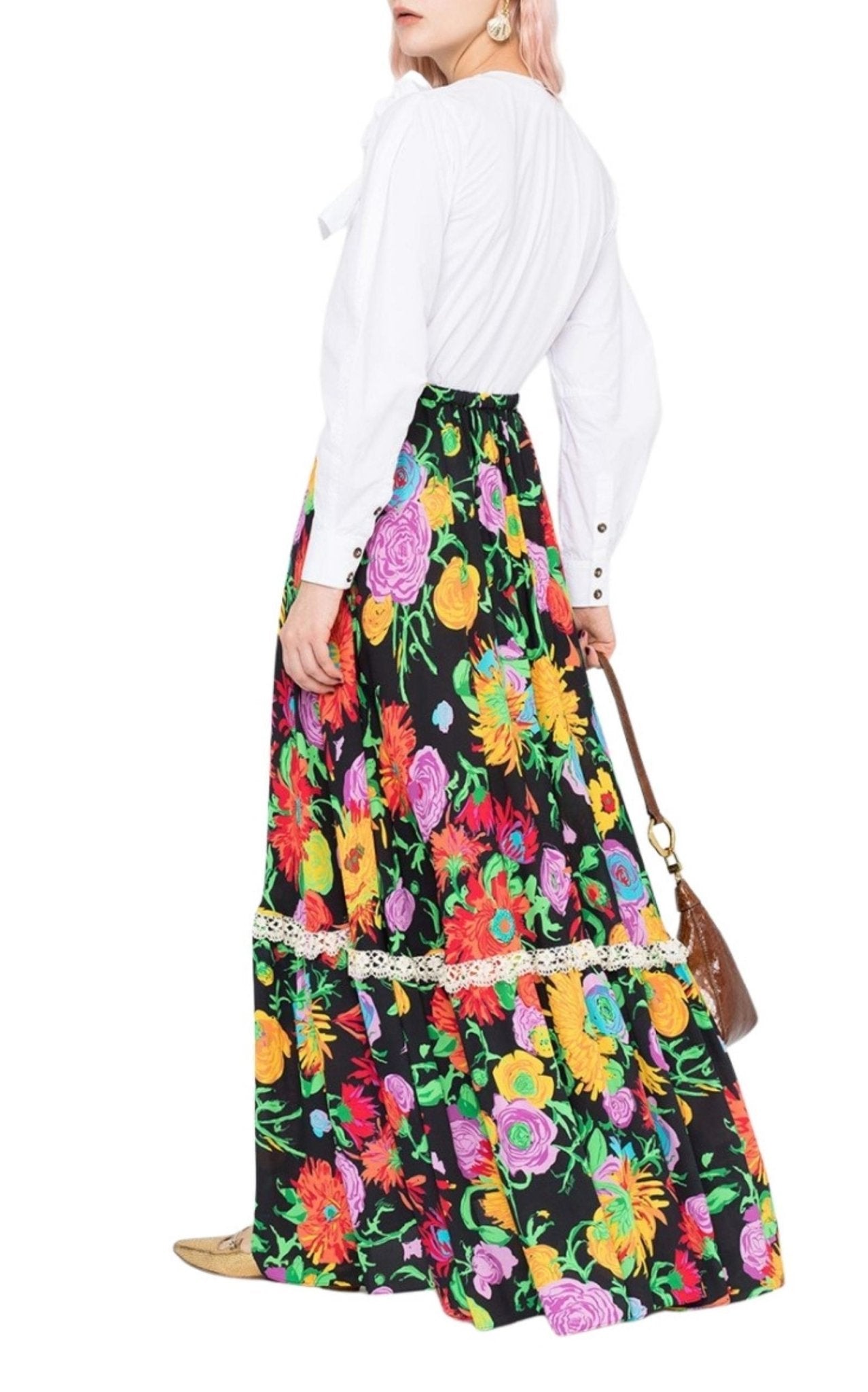 Gucci Ken Scott - Print Viscose Skirt - Runway Catalog