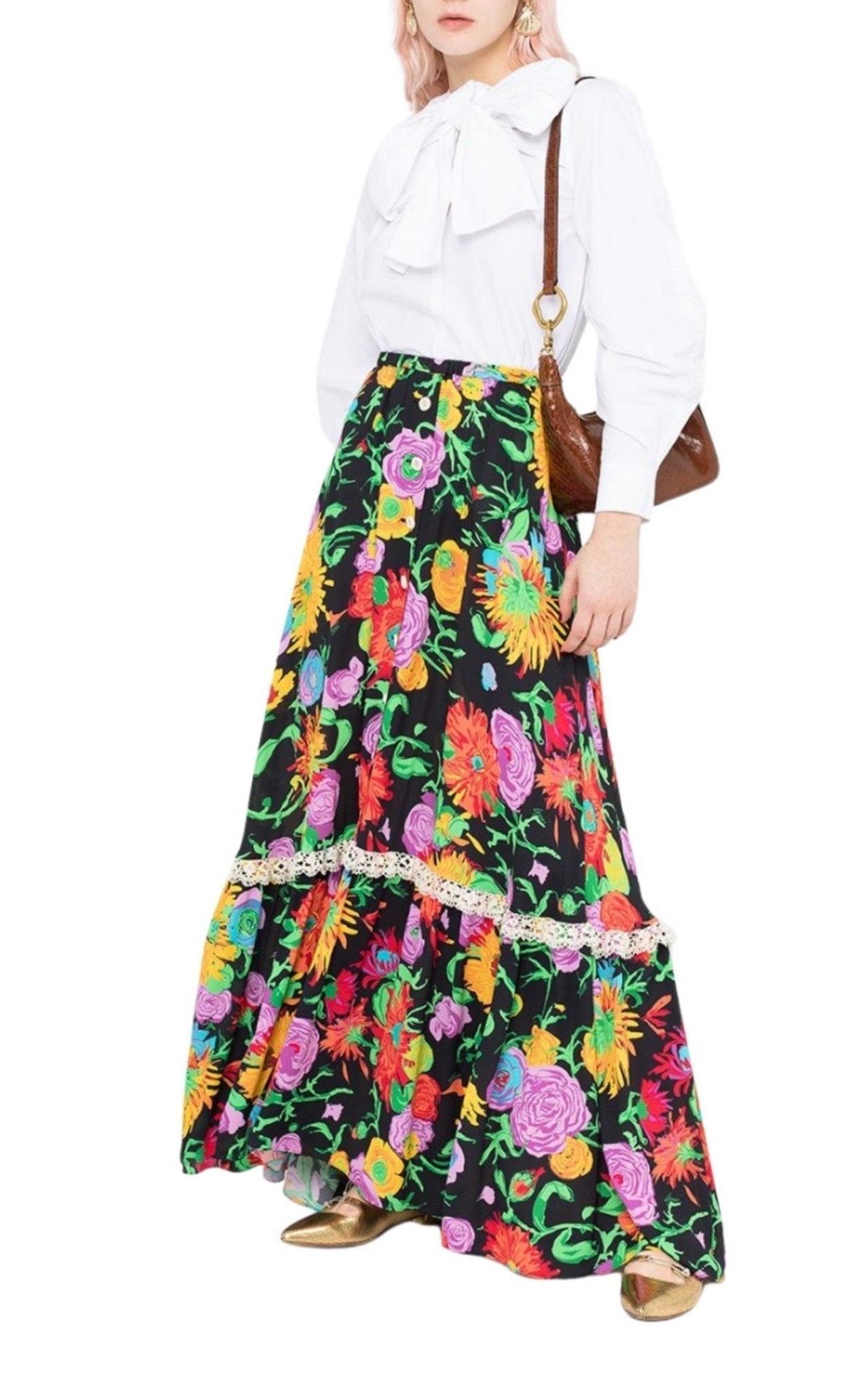 Gucci Ken Scott - Print Viscose Skirt - Runway Catalog