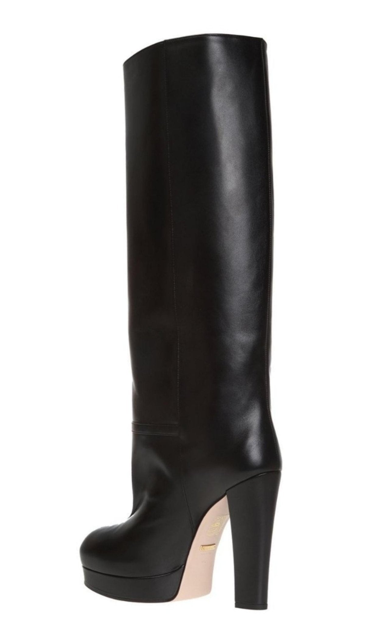 Gucci Leather Platform Knee High Boots - Runway Catalog