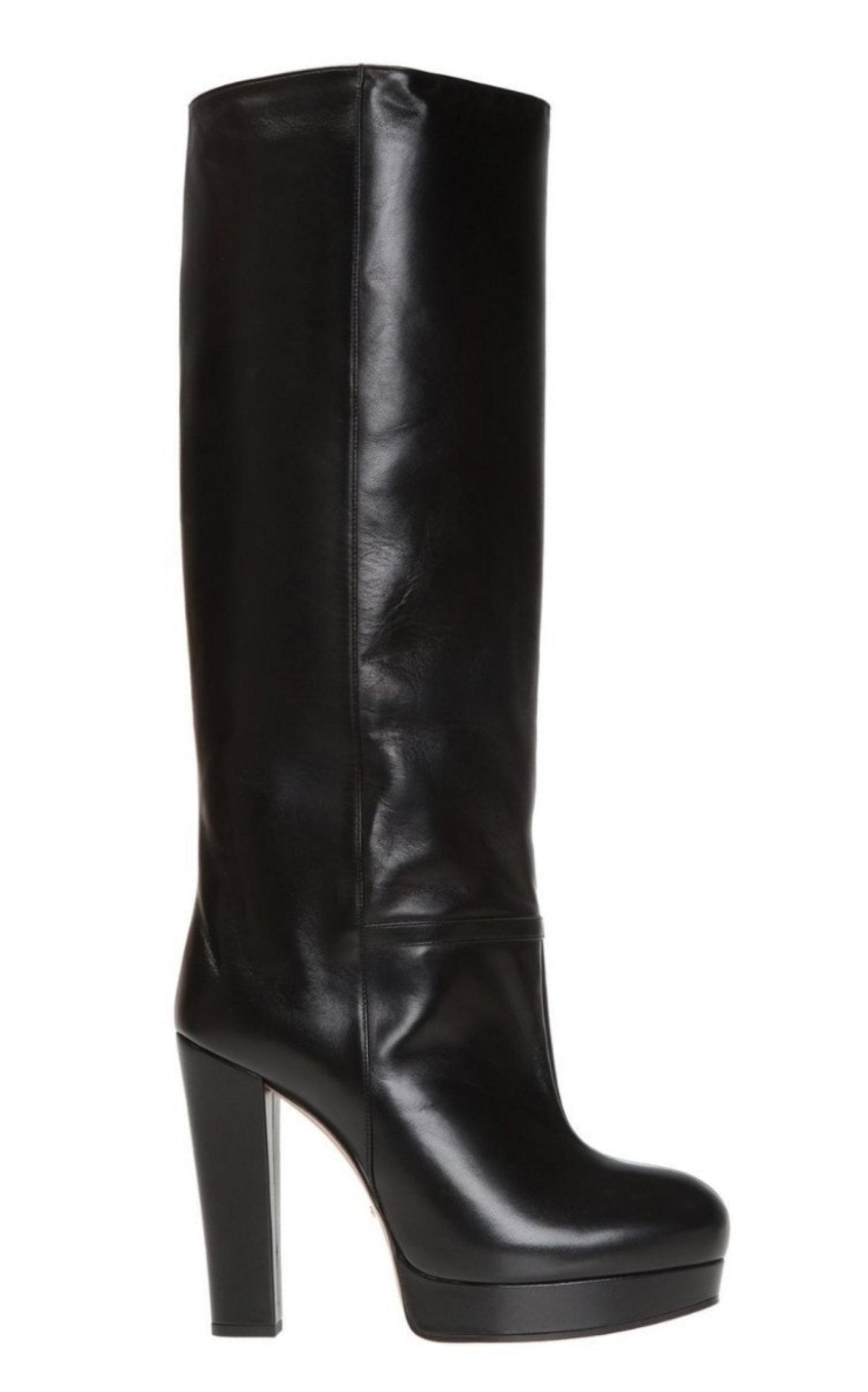 Gucci Leather Platform Knee High Boots - Runway Catalog