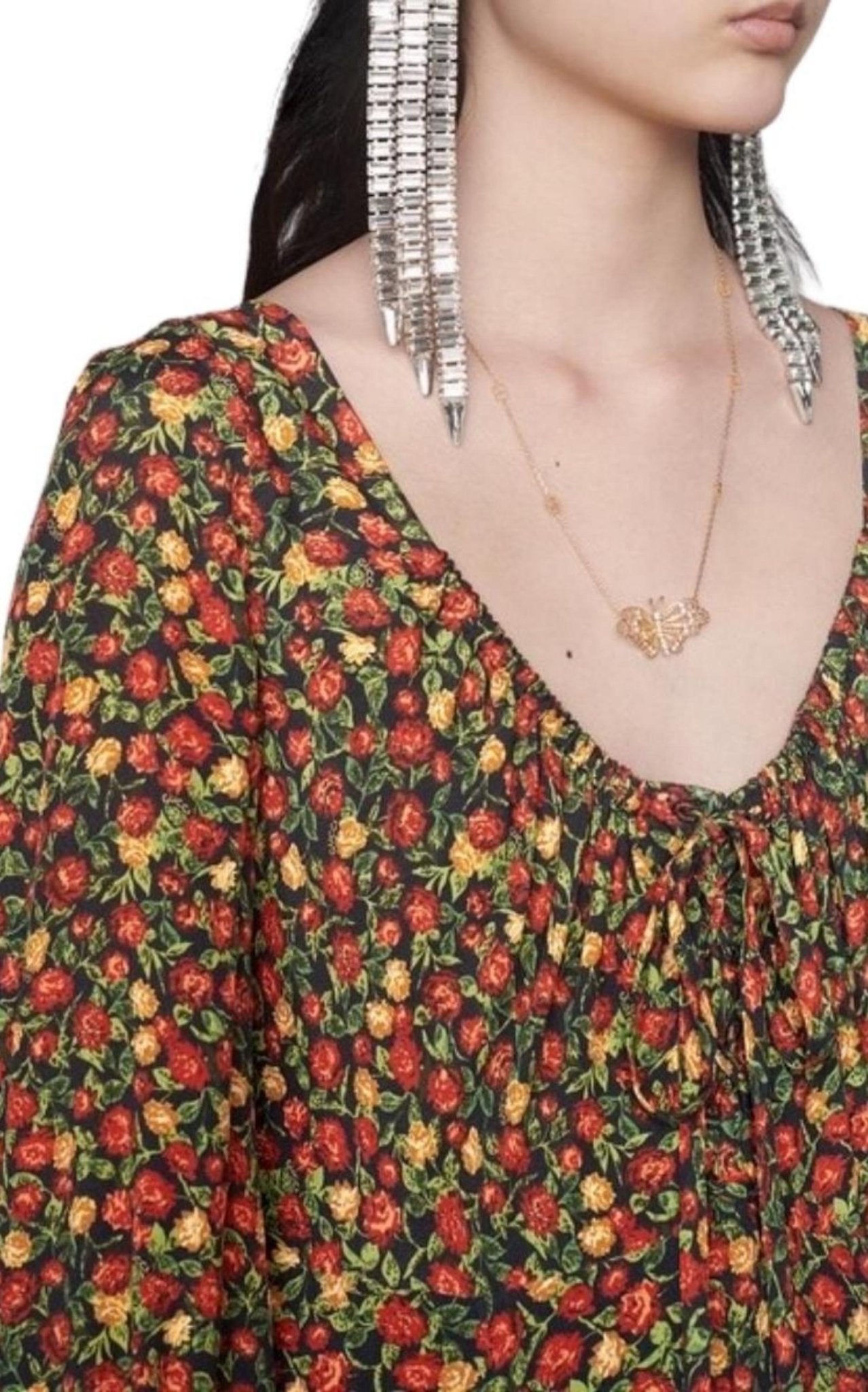 Gucci Liberty - print Crepe Maxi Dress - Runway Catalog