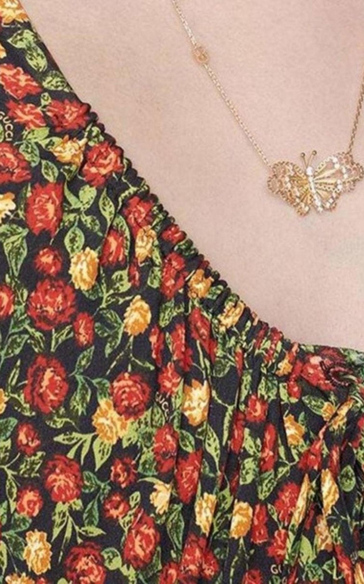 Gucci Liberty - print Crepe Maxi Dress - Runway Catalog