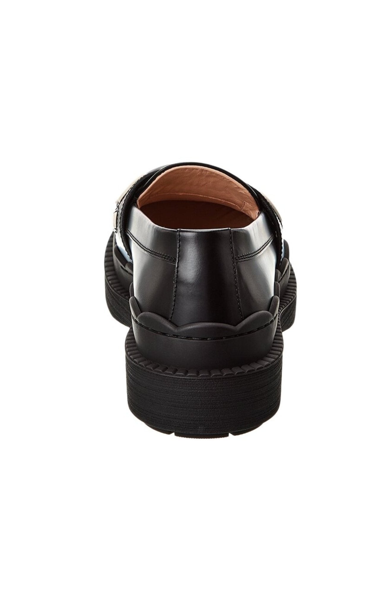 Gucci Logo Applique Leather Loafer - Runway Catalog