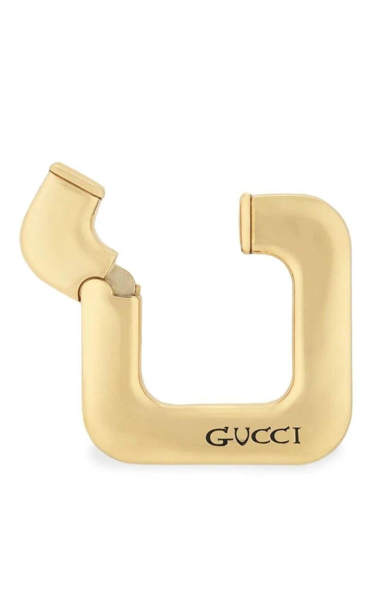 Gucci Logo - engraved Earring - Runway Catalog