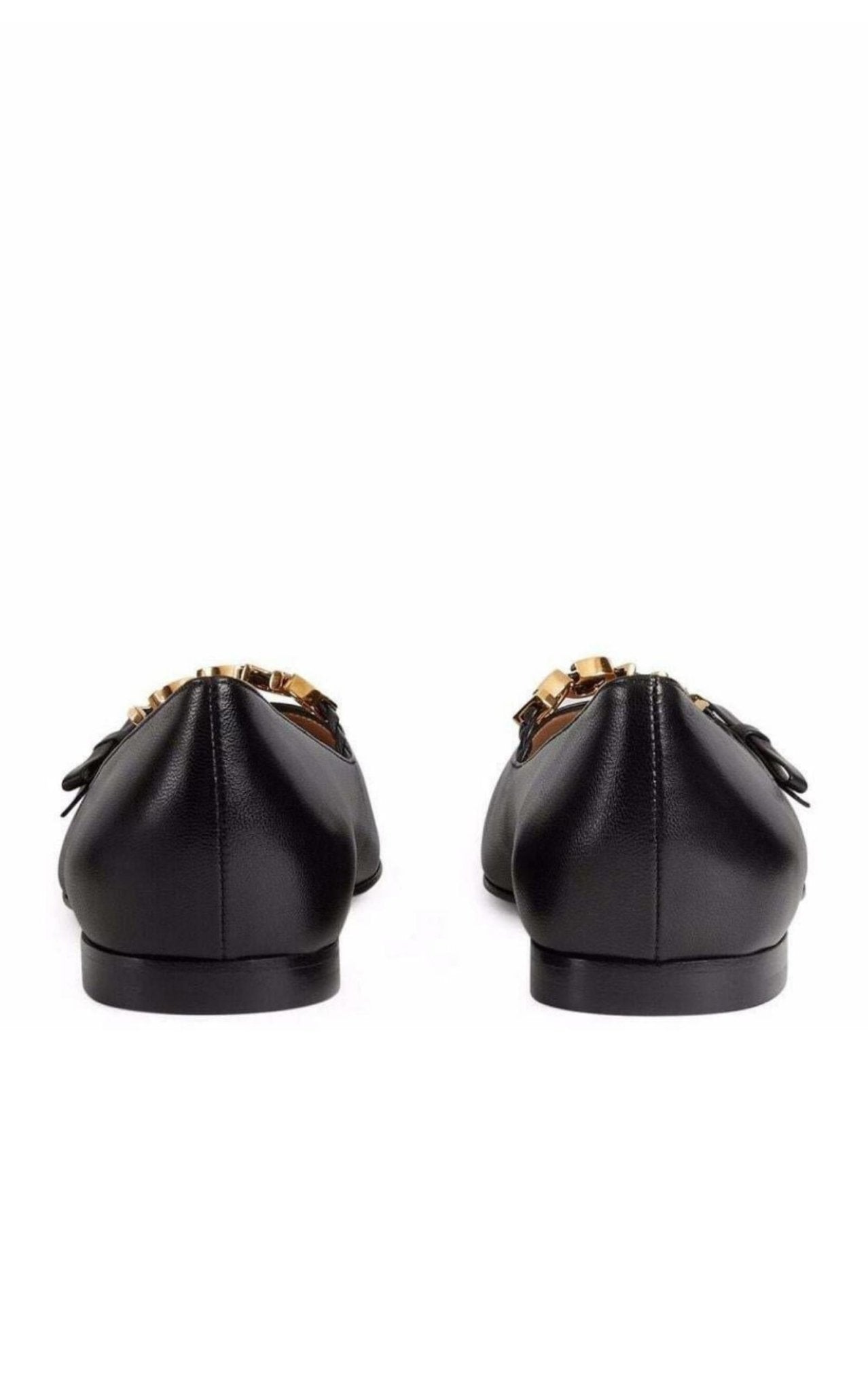 Gucci Logo - plaque Ballerina Shoes - Runway Catalog