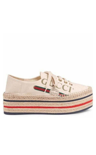 Gucci Logo Platform Espadrilles - Runway Catalog