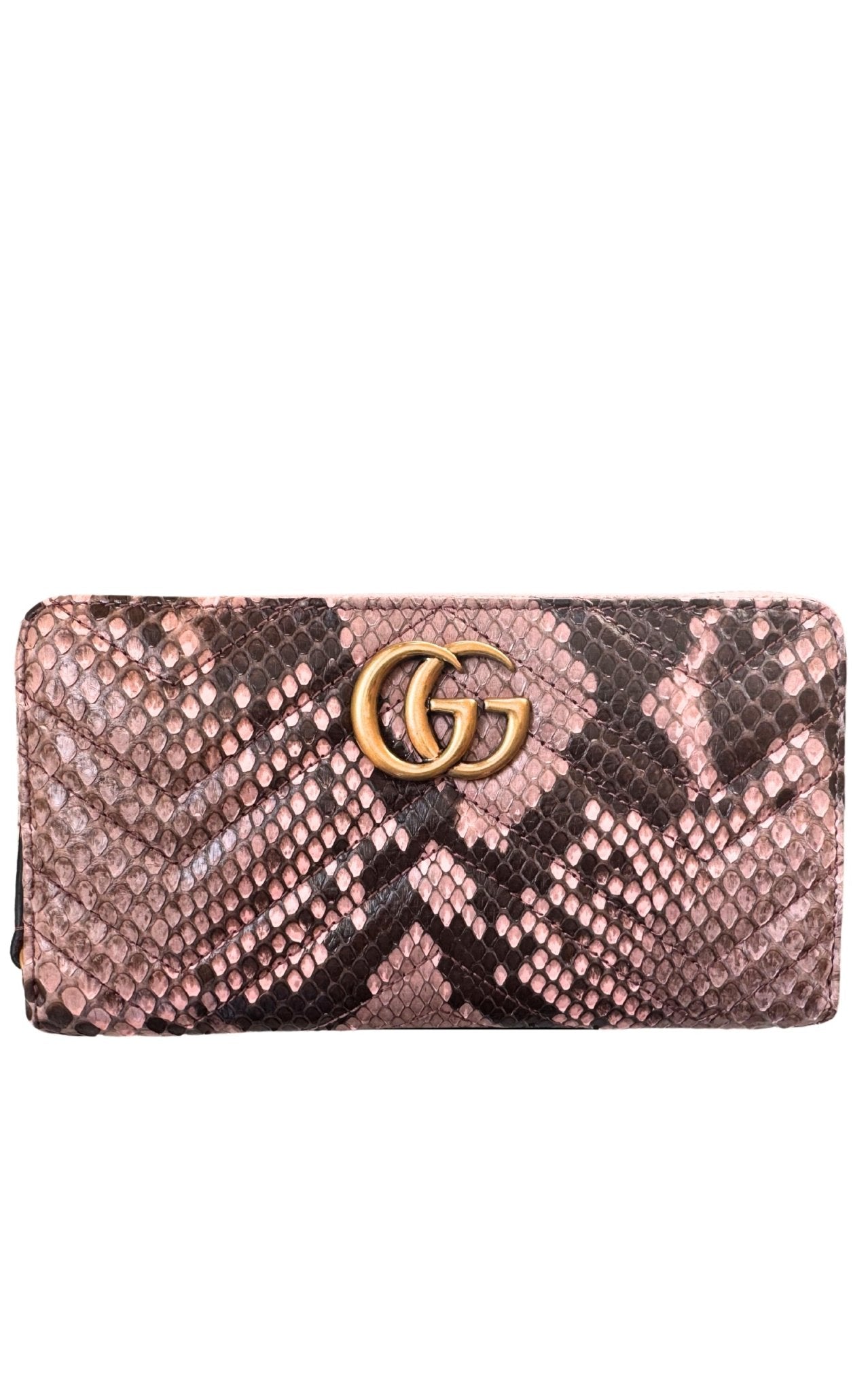 Gucci Matelasse GG Marmont Zip Around Wallet - Runway Catalog