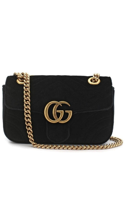 Gucci Matelasse Velvet Mini Black - Runway Catalog