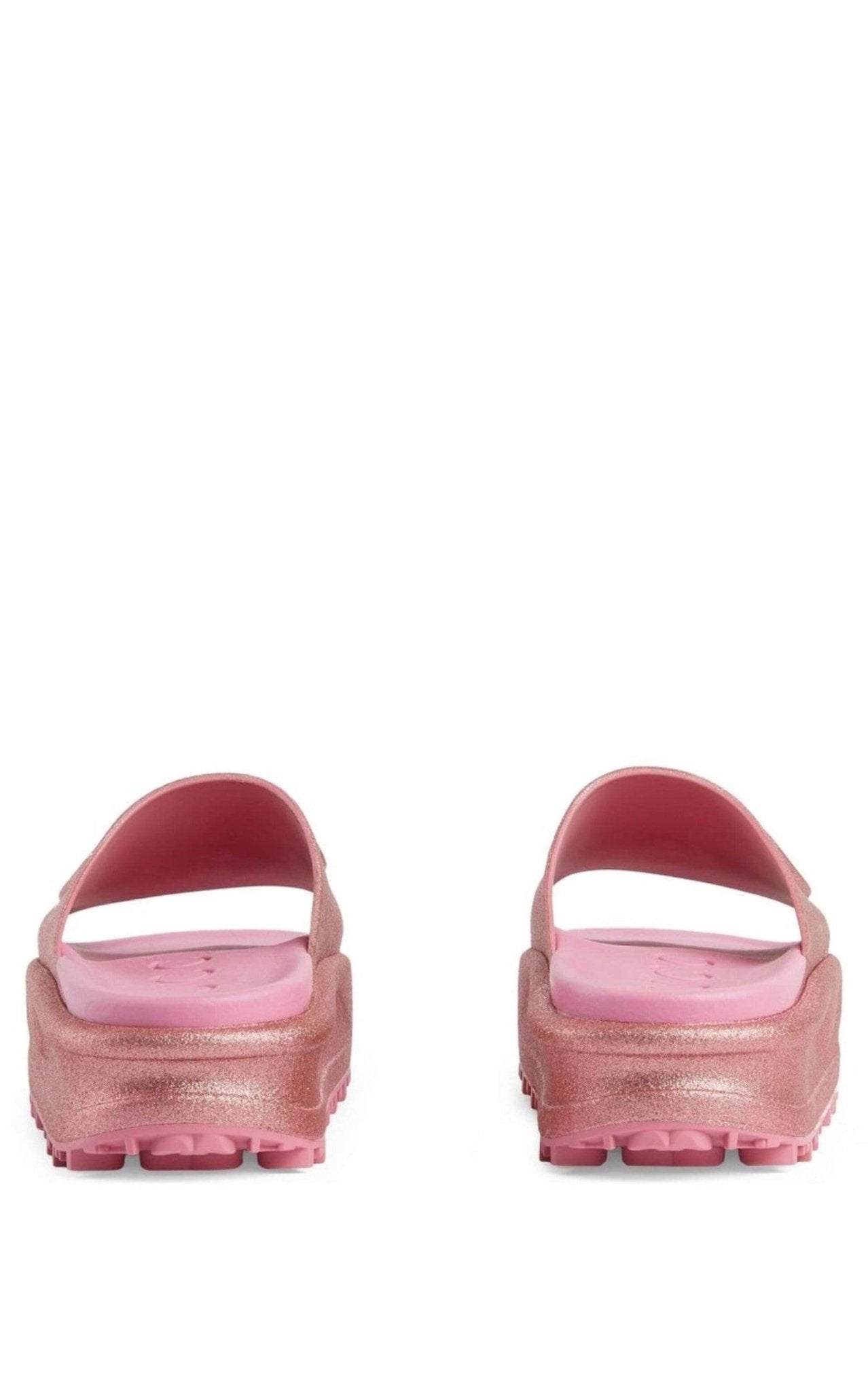 Gucci Miami GG - Embossed Glittered Rubber Slides - Runway Catalog