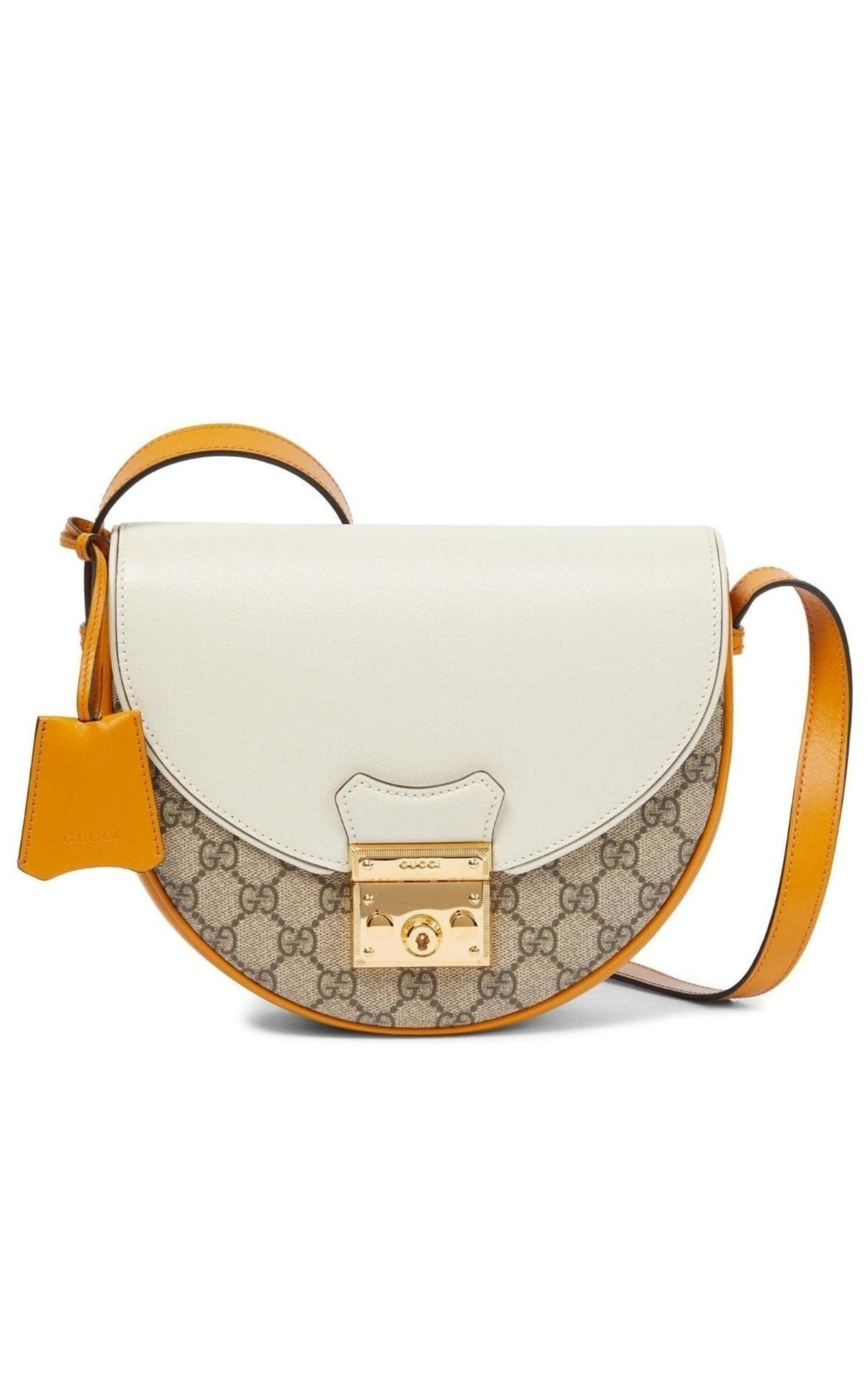 Gucci Natural Padlock GG Small Leather Shoulder Bag - Runway Catalog