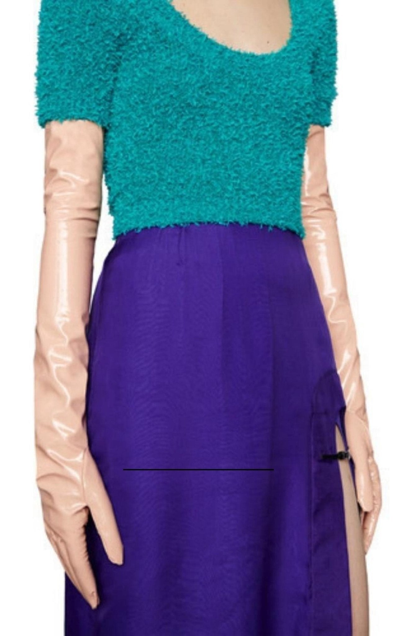 Gucci Opera Beige Patent Leather Gloves - Runway Catalog