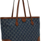 Gucci Ophidia GG Denim Medium Shopping Tote