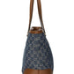 Gucci Ophidia GG Denim Medium Shopping Tote