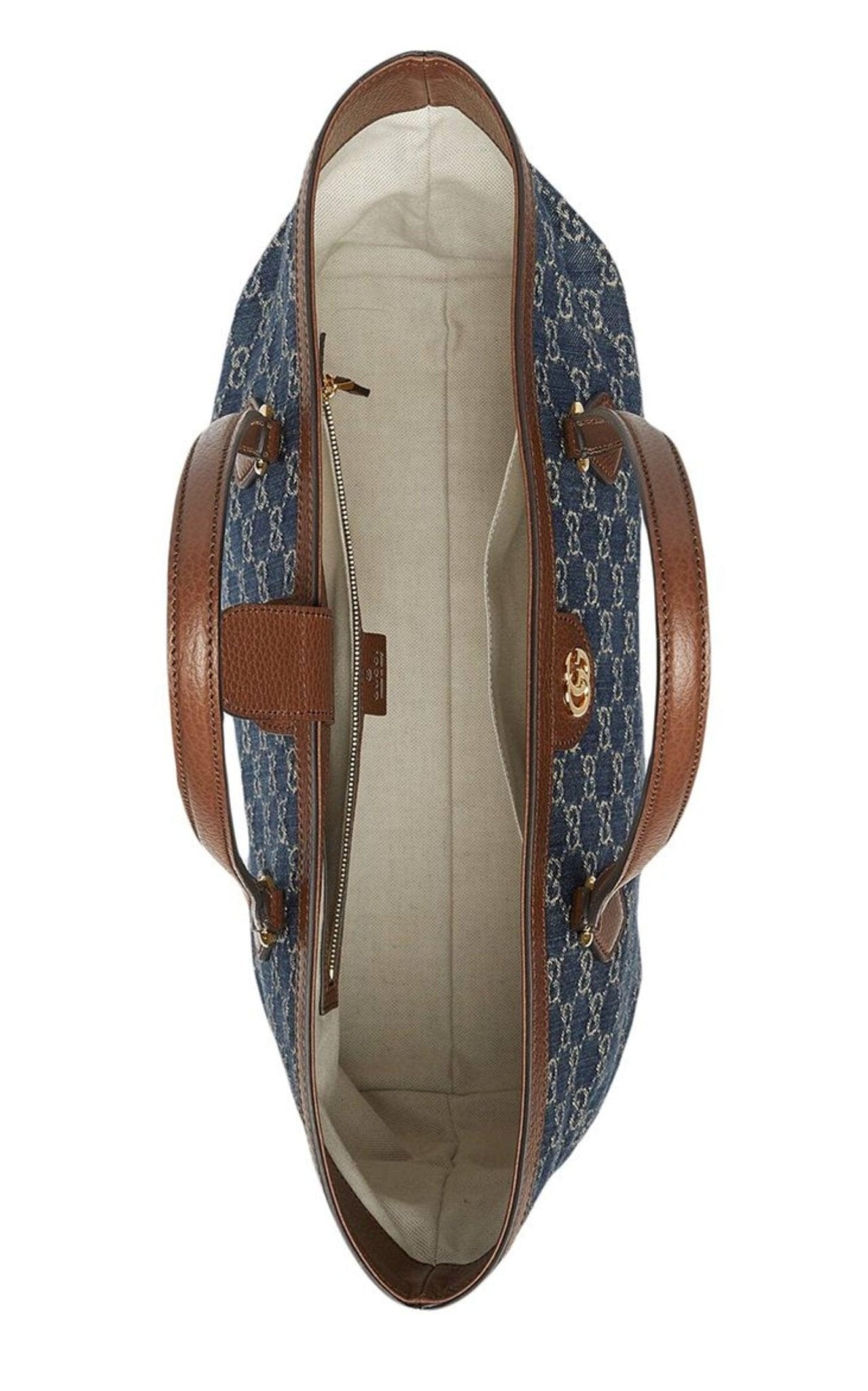 Gucci Ophidia GG Denim Medium Shopping Tote - Runway Catalog