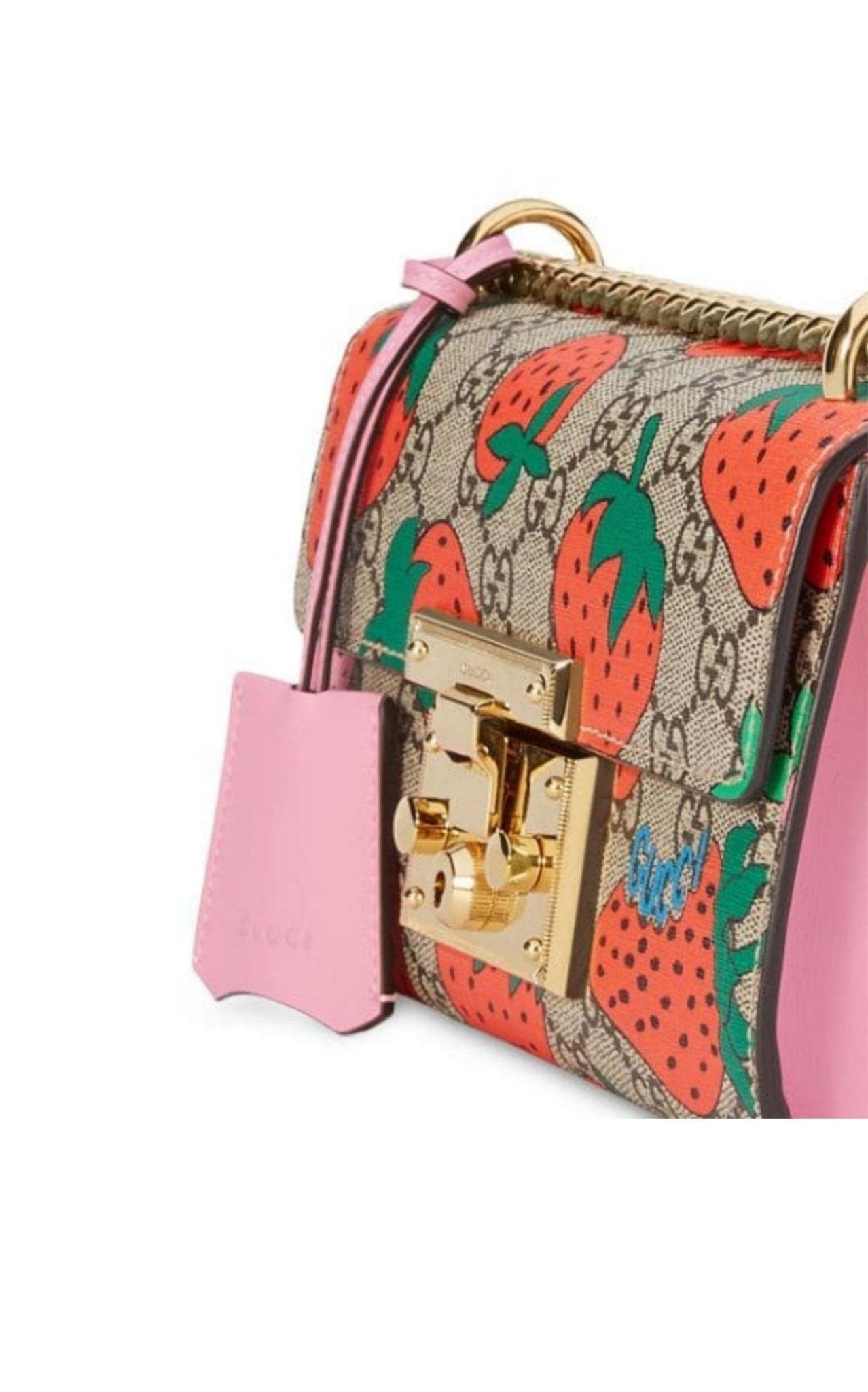 Gucci Padlock Gg Strawberry Small Shoulder Bag - Runway Catalog