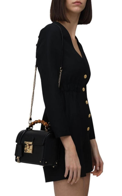 Gucci Padlock Small Bamboo Black Shoulder Bag - Runway Catalog