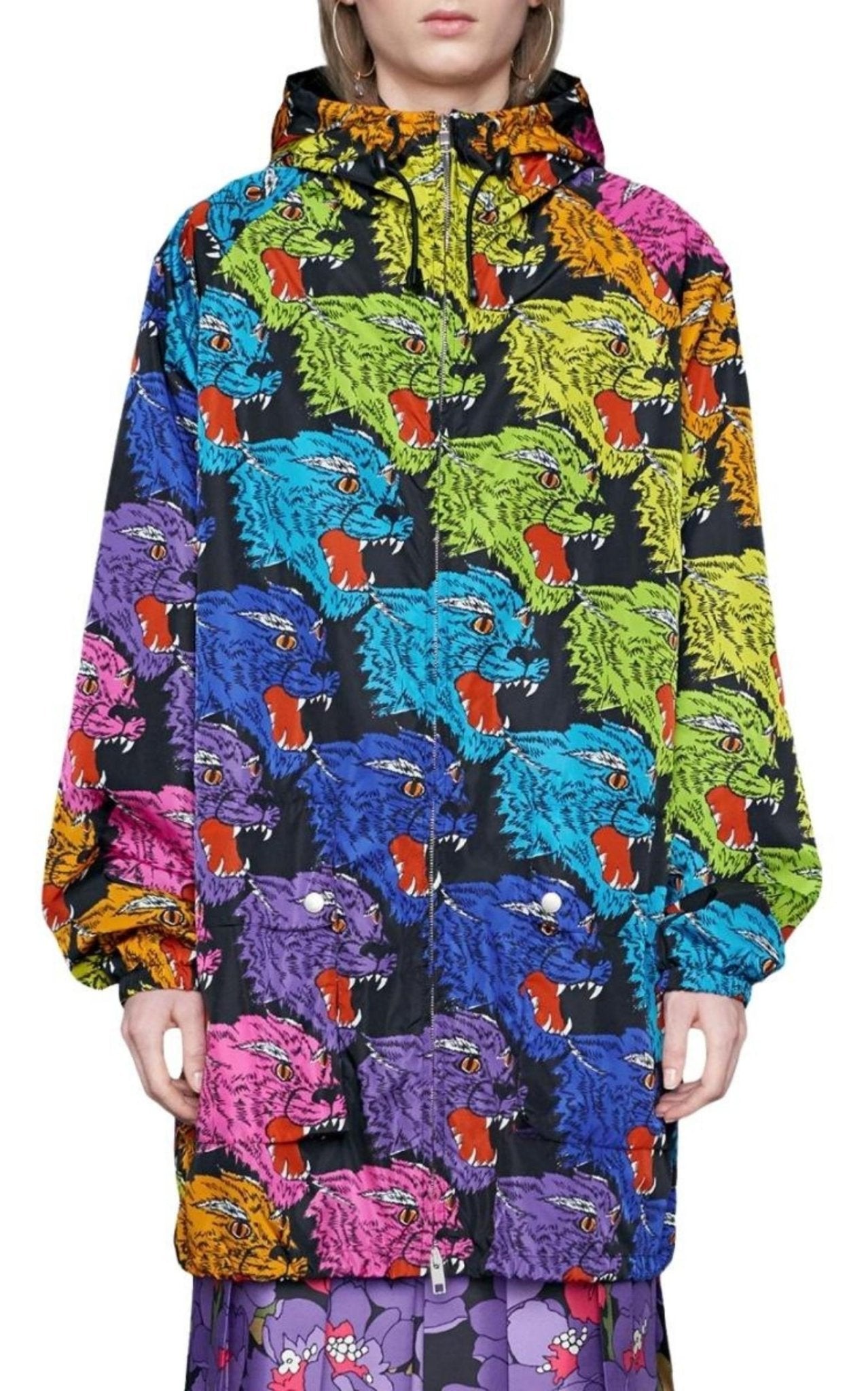 Gucci Panther Face Nylon Jacket - Runway Catalog