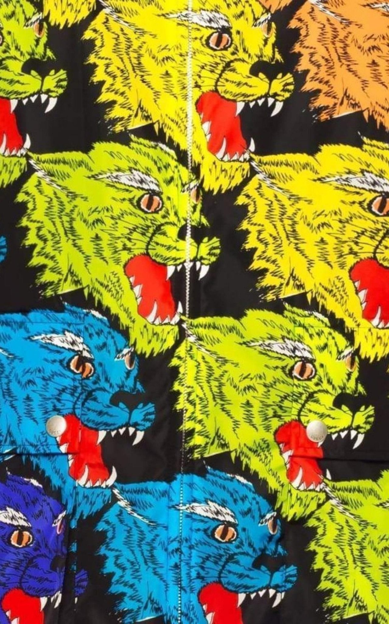 Gucci Panther Face Nylon Jacket - Runway Catalog