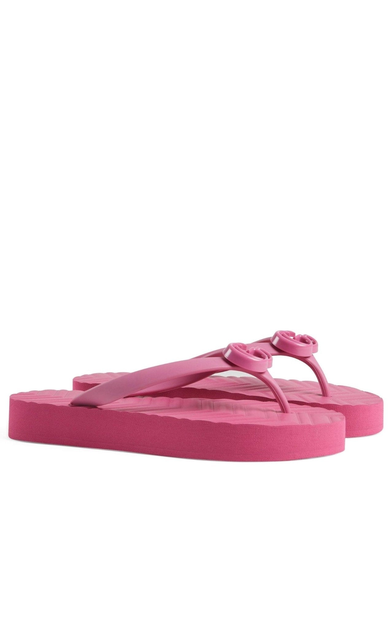 Gucci Pascar GG Platform Flip Flop In Pink - Runway Catalog