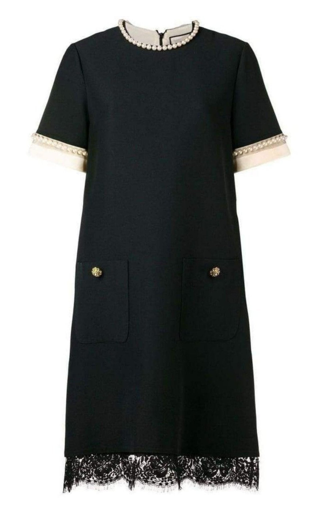 Gucci Pearl Embellished Shift Dress - Runway Catalog