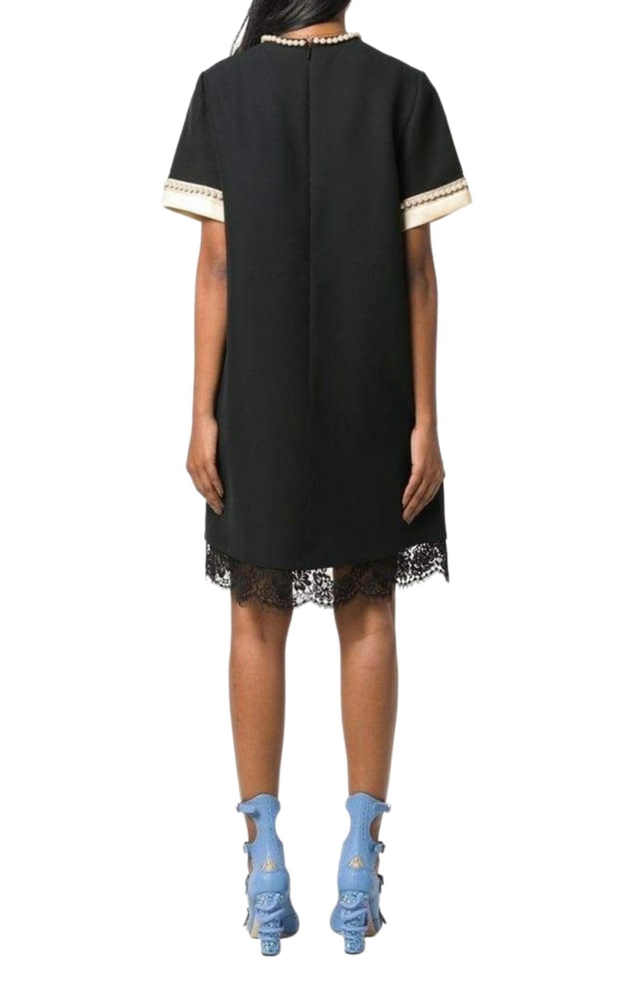 Gucci Pearl Embellished Shift Dress - Runway Catalog