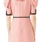 Pink Crepe Silk Wool Cocktail Dress Gucci