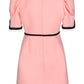 Pink Crepe Silk Wool Cocktail Dress Gucci