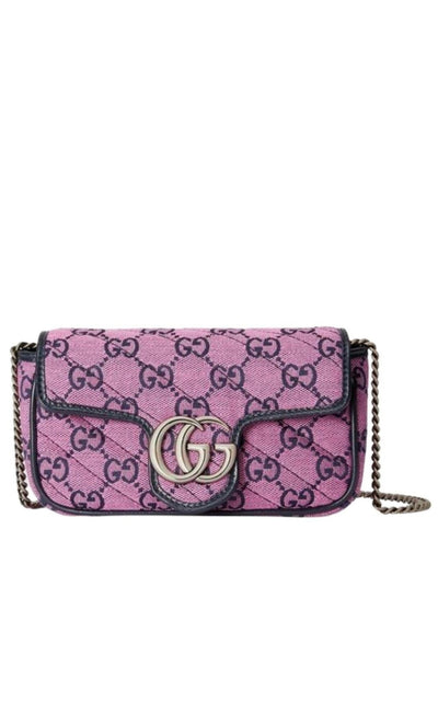 Gucci Pink GG Marmont Pink Super Mini Bag - Runway Catalog