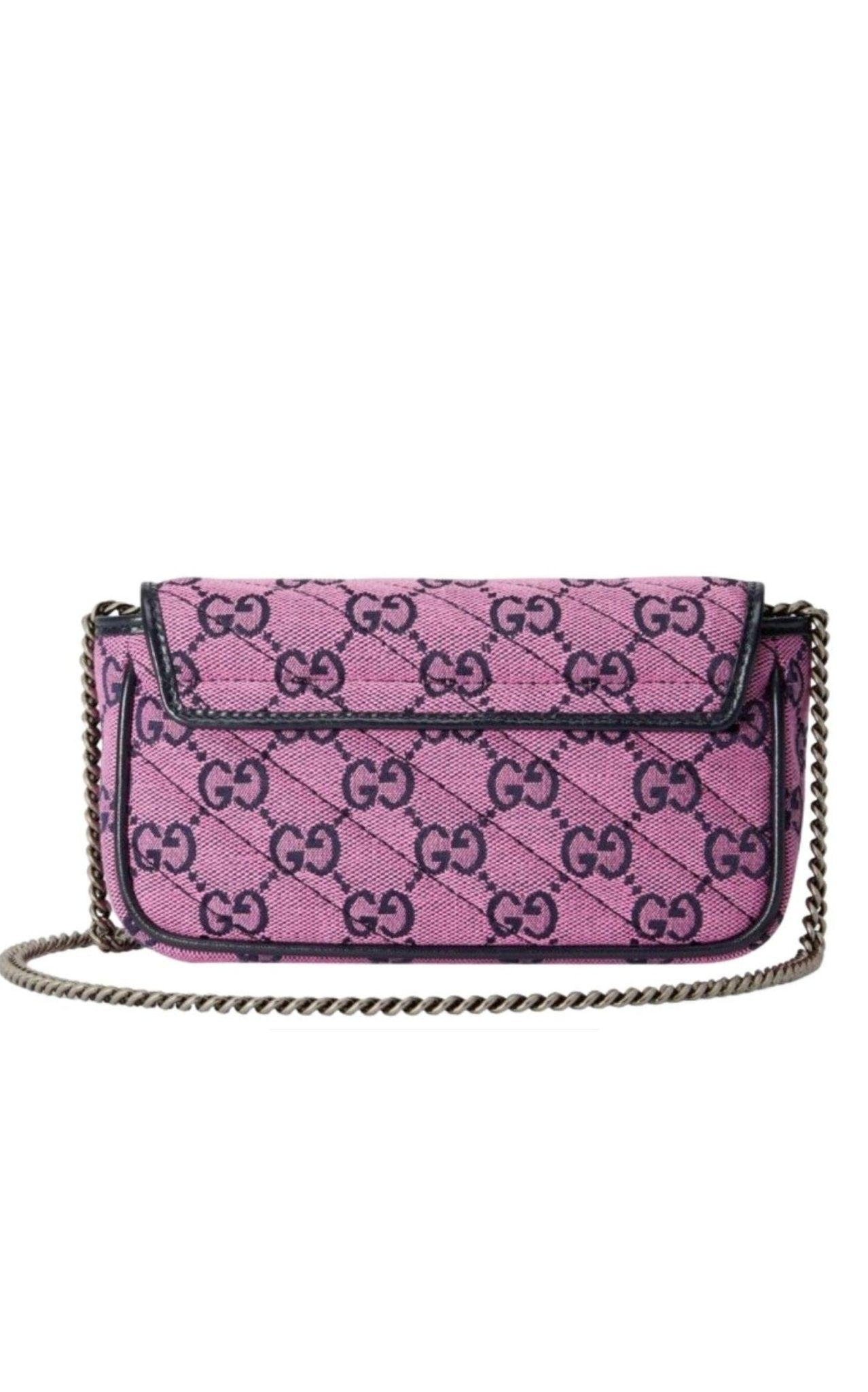 Gucci Pink GG Marmont Pink Super Mini Bag - Runway Catalog