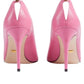 Pink Leather Stiletto Pump Gucci