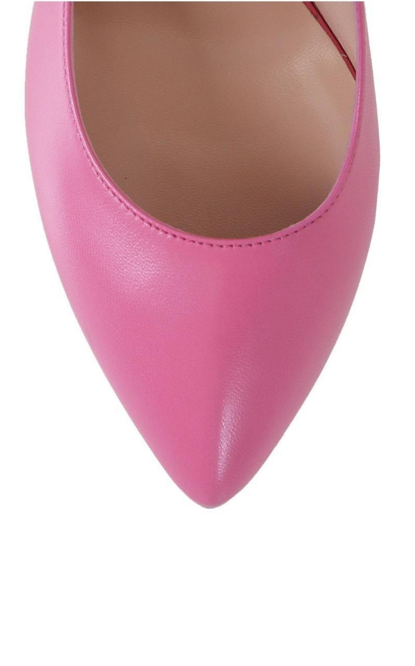 Pink Leather Stiletto Pump Gucci