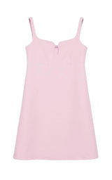 Pink Silk and Wool Cady Crepe Dress Gucci