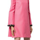 Pink Velvet Trim Dress Gucci