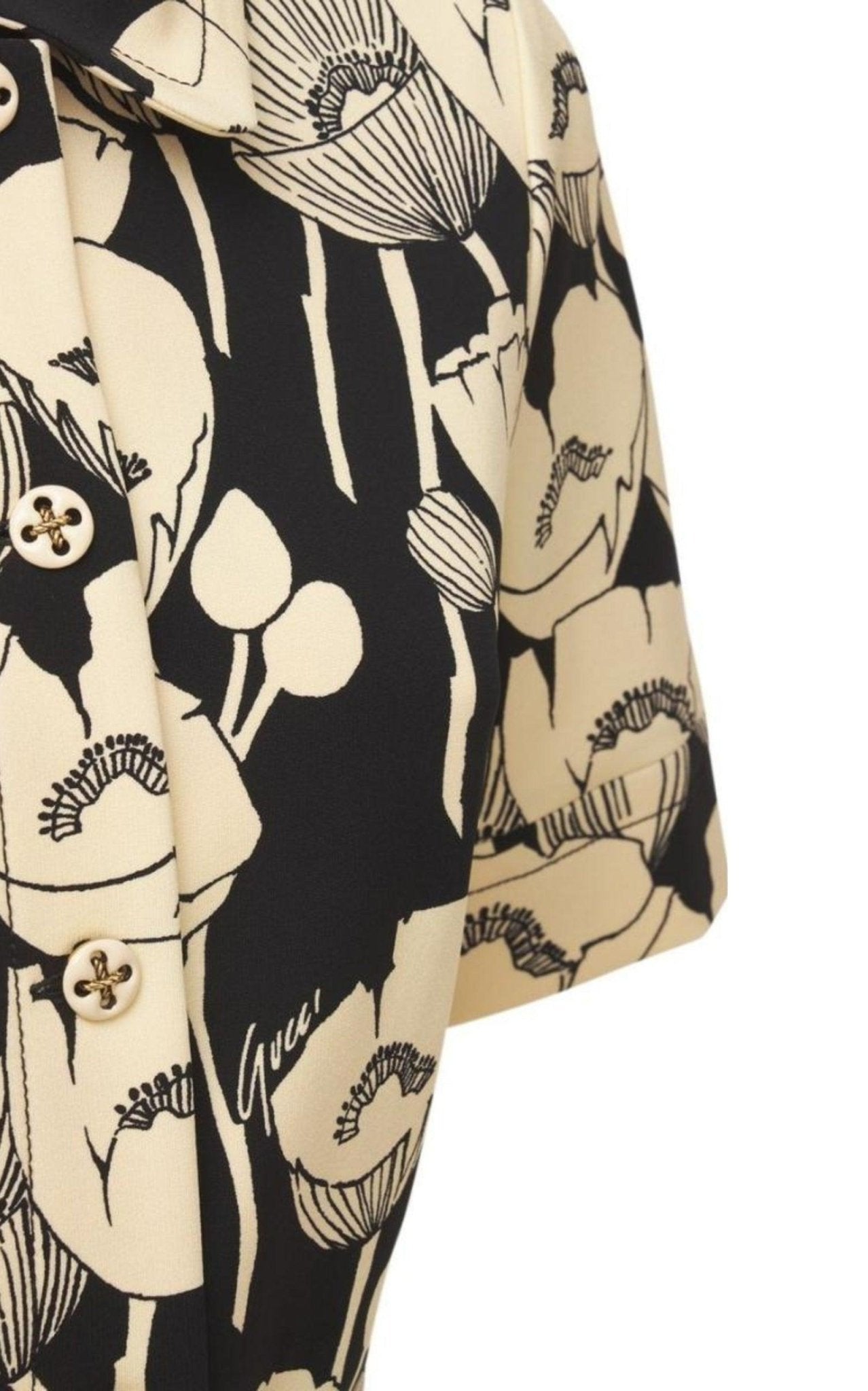 Gucci Poppy Flowers Print Jersey Dress - Runway Catalog