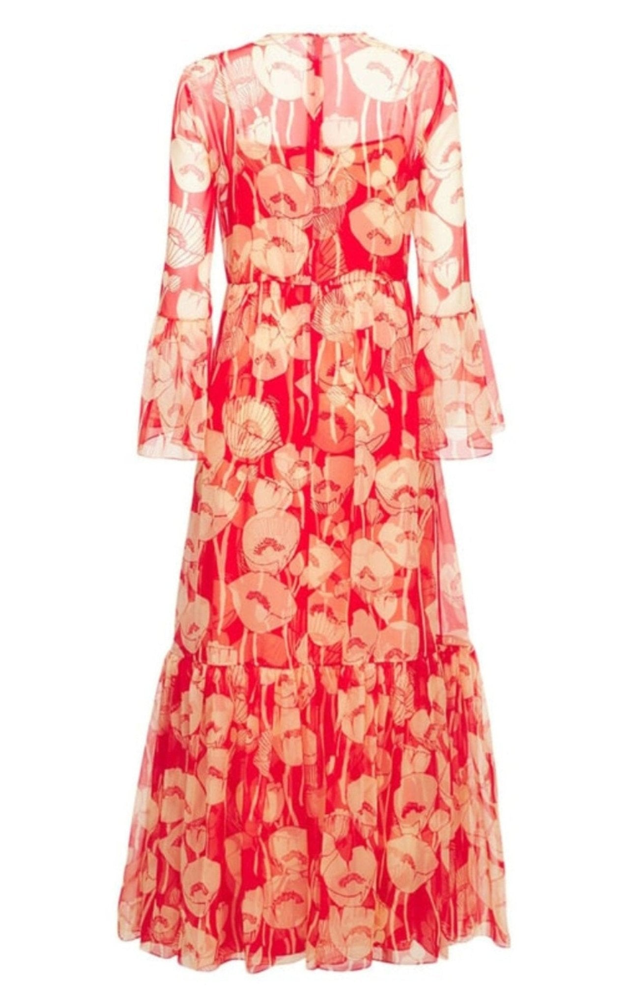 Gucci Poppy Silk Organza Maxi Dress - Runway Catalog