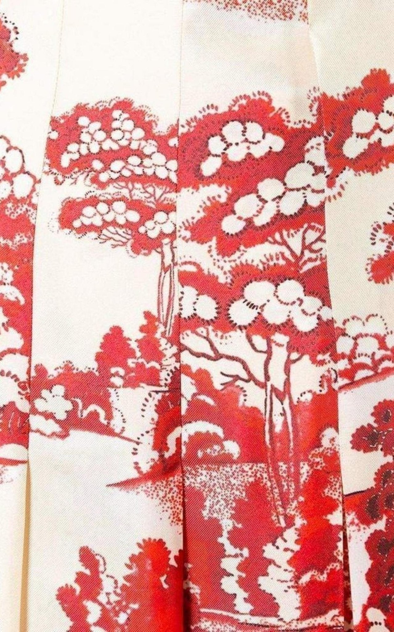 Gucci Porcelain Garden Print Midi Skirt - Runway Catalog