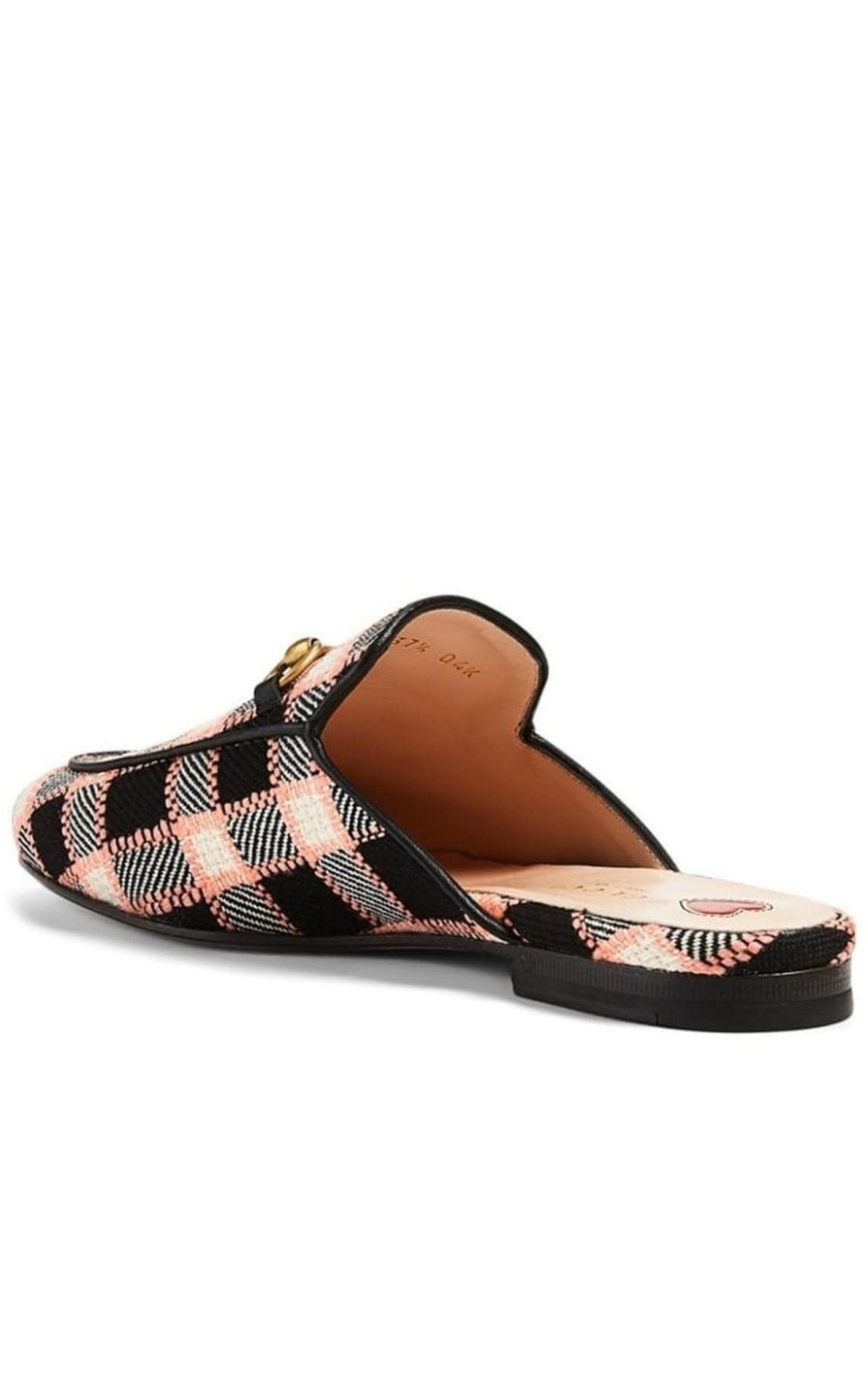 Gucci Princetown Tweed Check Woven Mules - Runway Catalog